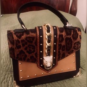 ALDO leopard purse